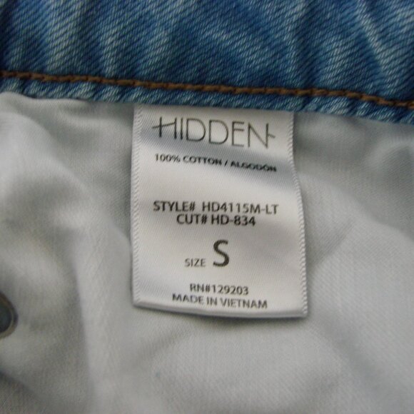 Distressed Mom Jean Shorts Hidden California Denim Light Wash Raw Hem Size Small - Picture 13 of 13